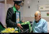 حضور خادمان امامزاده هلال بن علی(ع) آران و بیدگل در مراکز درمانی