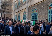 تشییع پیکر شهید امنیت موسی آقایی فرد در خرم‌آباد