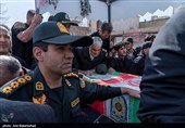 تشییع پیکر شهید امنیت موسی آقایی فرد در خرم‌آباد