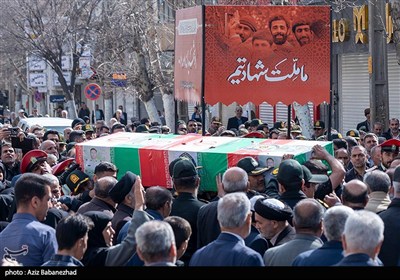 تشییع پیکر شهید امنیت موسی آقایی فرد در خرم‌آباد