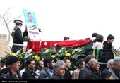 تشییع پیکر شهید مدافع امنیت در قزوین