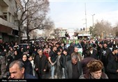 تشییع پیکر شهید مدافع امنیت در قزوین