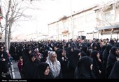 تشییع پیکر شهید مدافع امنیت در قزوین