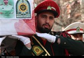 تشییع پیکر شهید مدافع امنیت در قزوین