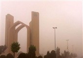 وزش باد شدید و گرد و خاک در استان یزد
