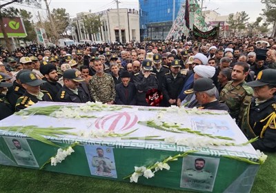 تشییع پیکر شهید «محمد صانعی‌پور» در فردوس خراسان جنوبی