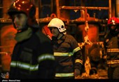 آتش‌سوزی در یک شرکت خصوصی در مسیر پالایشگاه تبریز