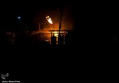 آتش‌سوزی در یک شرکت خصوصی در مسیر پالایشگاه تبریز