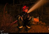 آتش‌سوزی در یک شرکت خصوصی در مسیر پالایشگاه تبریز