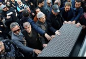 مراسم تشییع پیکر عنایت الله بخشی بازیگر پیشکسوت سینما و تلویزیون در تالار وحدت