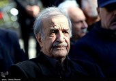 مراسم تشییع پیکر عنایت الله بخشی بازیگر پیشکسوت سینما و تلویزیون در تالار وحدت