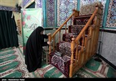 غبارروبی مساجد در آستانه ماه مبارک رمضان - همدان