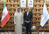 السفیر الإماراتی الجدید لدى إیران یلتقی وزیر الاقتصاد