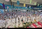 جشن باشکوه تکلیف 800 دختر دانش‌آموز در تاکستان