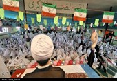 جشن باشکوه تکلیف 800 دختر دانش‌آموز در تاکستان