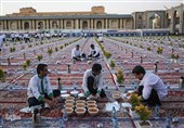 آمادگی مهمانسرای امام رضا(ع) برای ضیافت افطار در صحن‌های حرم مطهر