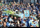 تشییع پیکر مطهر خلبان شهید مهدی فیروزمند