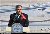 آیین افتتاح تقاطع غیرهمسطح فاراب در محور اردبیل - سرچم
