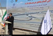 آیین افتتاح تقاطع غیرهمسطح فاراب در محور اردبیل - سرچم
