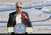 آیین افتتاح تقاطع غیرهمسطح فاراب در محور اردبیل - سرچم