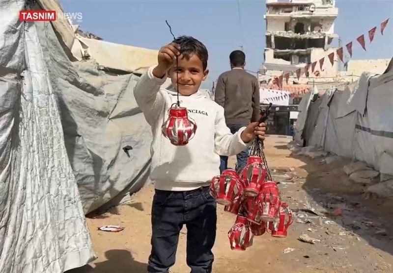 رمضان در غزه؛ آذین‌بندی چادرها در فراق عزیزان از دست‌رفته