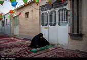 مراسم افطاری ساده در محله قبله شیراز