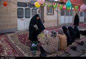 مراسم افطاری ساده در محله قبله شیراز