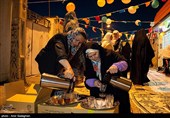 مراسم افطاری ساده در محله قبله شیراز