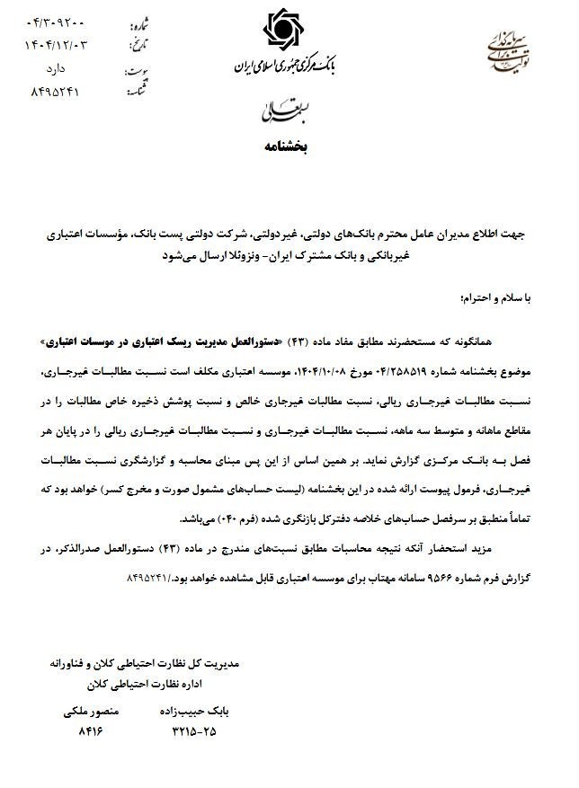 بانک مرکزی جمهوری اسلامی ایران ,