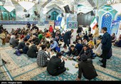 مراسم افطاری  ساده در  امام زاده سید عباس بجنورد