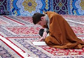 اعتکاف رمضانیه 450 طلبه بین‌المللی از 36 کشور در حرم مطهر رضوی