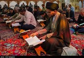 مراسم جزخوانی قرآن کریم  در حرم مطهر حضرت شاهچراغ (ع)