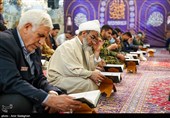 مراسم جزخوانی قرآن کریم  در حرم مطهر حضرت شاهچراغ (ع)