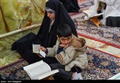 مراسم جزخوانی قرآن کریم  در حرم مطهر حضرت شاهچراغ (ع)