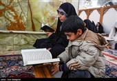 مراسم جزخوانی قرآن کریم  در حرم مطهر حضرت شاهچراغ (ع)