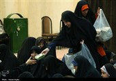 مراسم افطاری ساده در حسینه اعظم زنجان
