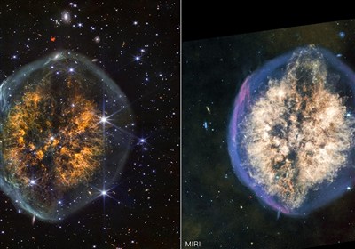 پرتره مرگ یک ستاره در قالب مغز انسان؛ هنرنمایی بی‌نظیر تلسکوپ جیمز وب