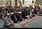 اجتماع مردم قزوین در محکومیت حمله آمریکا و اسرائیل 