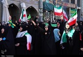 اجتماع مردم قم در محکومیت آمریکا و اسرائیل