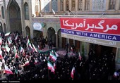 اجتماع مردم قم در محکومیت آمریکا و اسرائیل