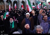 اجتماع مردم قم در محکومیت آمریکا و اسرائیل