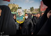 تجمع سوگواران رهبر شهید انقلاب در شیراز