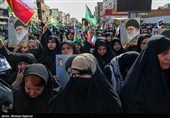 تجمع سوگواران رهبر شهید انقلاب در اهواز