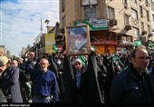 تجمع سوگواران رهبر شهید انقلاب در اهواز