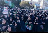 تجمع سوگواران رهبر شهید انقلاب در خرم آباد