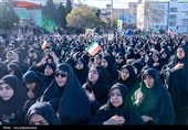 تجمع سوگواران رهبر شهید انقلاب در خرم آباد