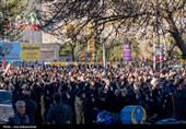 تجمع سوگواران رهبر شهید انقلاب در خرم آباد