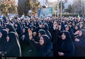 تجمع سوگواران رهبر شهید انقلاب در خرم آباد