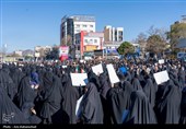 تجمع سوگواران رهبر شهید انقلاب در خرم آباد