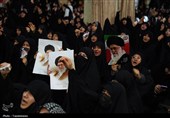 برپایی مراسم سوگواری رهبر شهید انقلاب در حرم بانوی کرامت